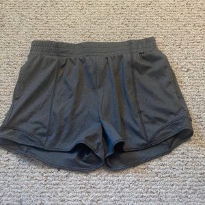 Shosho gray athletic shorts with pockets. Women’s size Large